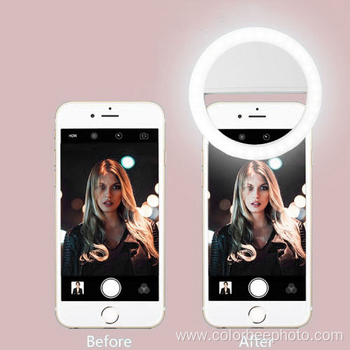 Portable Rechargeable USB Phone Fill ring Light